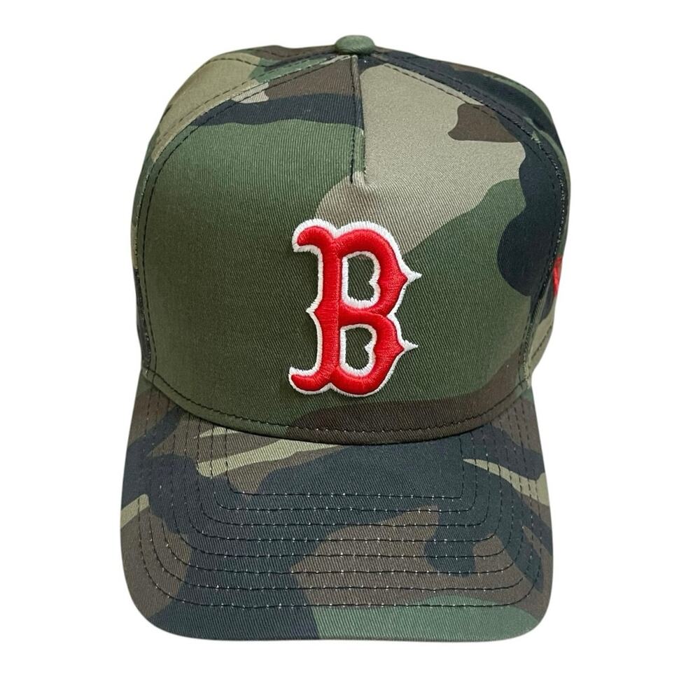 New Era Boston Red Sox Woodland Camo Fenway Park Patch 9Forty Snapback MLB